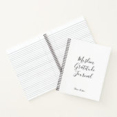 Minimal White Black Dankesblatt Notizblock (Innenseite)