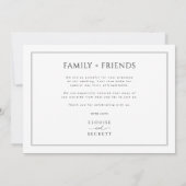 Minimal White Black Foto Hochzeit Danke Karte (Rückseite)