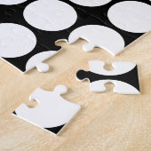 Minimal White Dots on Solid Black Background Puzzle (Seite)