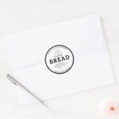 Minimal White Logo Bakery Sourdough Bread Sticker (Umschlag)