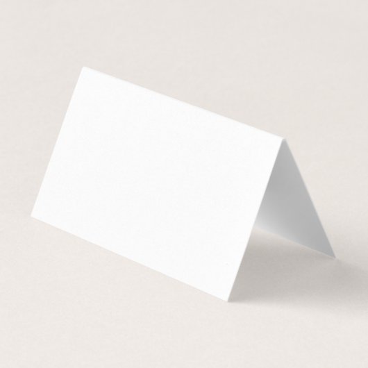 Minimal White Wedding Place Card  (Rückseite)