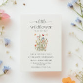 Minimal Wildflower Baby Shower Invitation Einladung