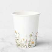 Minimal Wildflower Wedding Pappbecher (Rechts)