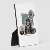 Minimal Winter Aesthetic Photo Collage Fotoplatte (Seite)