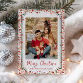 Minimal Winter Berries Frohe Weihnachten 1 Foto