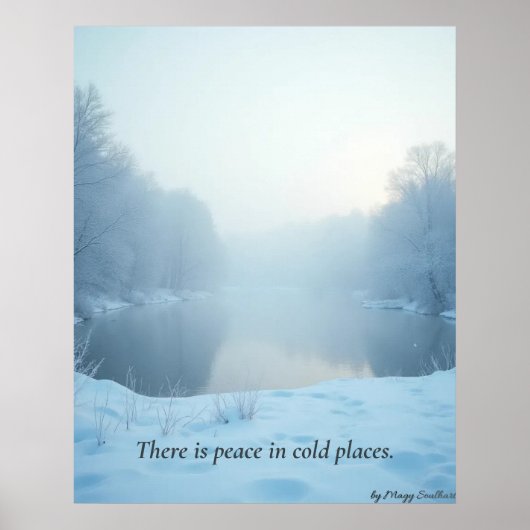 Minimal Winter Calm Poster – Neutral Wall Art (Vorne)