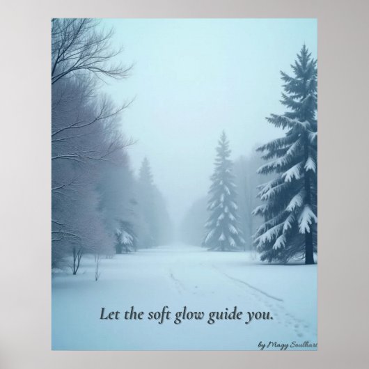 Minimal Winter Calm Poster – Neutral Wall Art (Vorne)