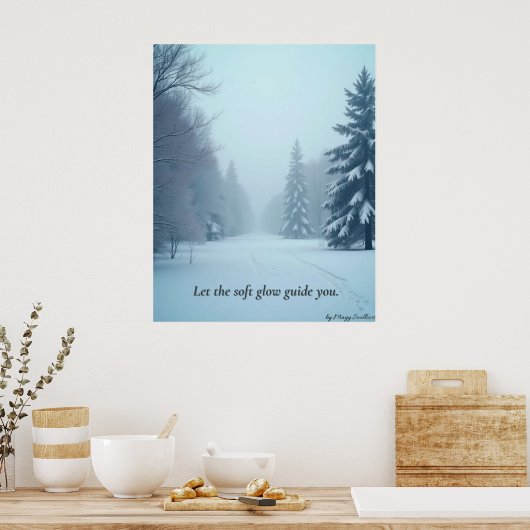 Minimal Winter Calm Poster – Neutral Wall Art (Küche)