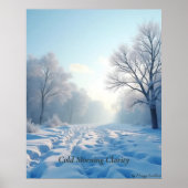 Minimal Winter Calm Poster – Neutral Wall Art (Vorne)