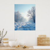 Minimal Winter Calm Poster – Neutral Wall Art (Küche)
