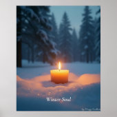 Minimal Winter Calm Poster – Neutral Wall Art (Vorne)