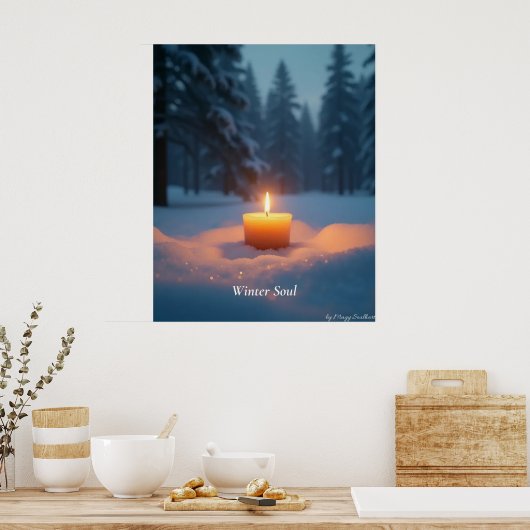 Minimal Winter Calm Poster – Neutral Wall Art (Küche)
