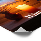 Minimal Winter Calm Poster – Neutral Wall Art (Ecke)