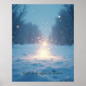 Minimal Winter Calm Poster – Neutral Wall Art (Vorne)