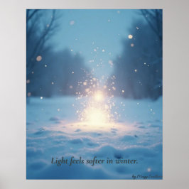 Minimal Winter Calm Poster – Neutral Wall Art
