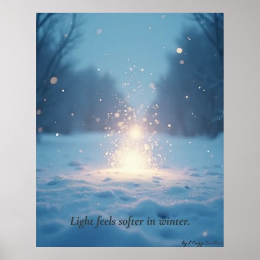 Minimal Winter Calm Poster – Neutral Wall Art (Vorne)