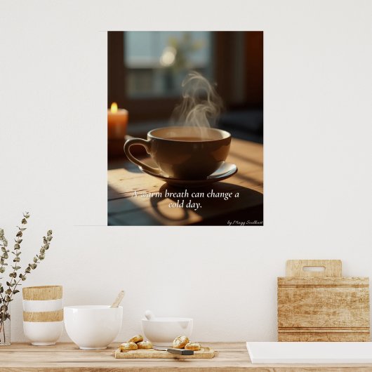 Minimal Winter Calm Poster – Neutral Wall Art (Küche)