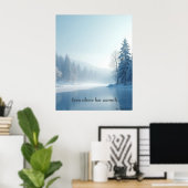 Minimal Winter Calm Poster – Neutral Wall Art (Heimbüro)