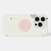 Minimal Winter Dot Pattern, Soft Cozy Neutrals iPhone Hülle (Rückseite (Horizontal))
