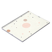 Minimal Winter Dot Pattern, Soft Cozy Neutrals Notizblock (Linke Seite)