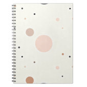 Minimal Winter Dot Pattern, Soft Cozy Neutrals Notizblock (Vorderseite)