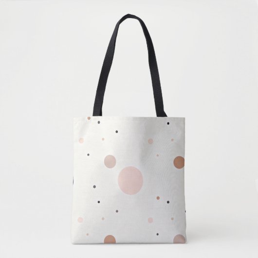 Minimal Winter Dot Pattern, Soft Cozy Neutrals Tasche (Vorderseite)