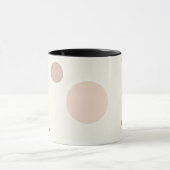 Minimal Winter Dot Pattern, Soft Cozy Neutrals Tasse (Zentrum)
