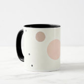 Minimal Winter Dot Pattern, Soft Cozy Neutrals Tasse (Vorderseite Links)