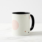 Minimal Winter Dot Pattern, Soft Cozy Neutrals Tasse (VorderseiteRechts)
