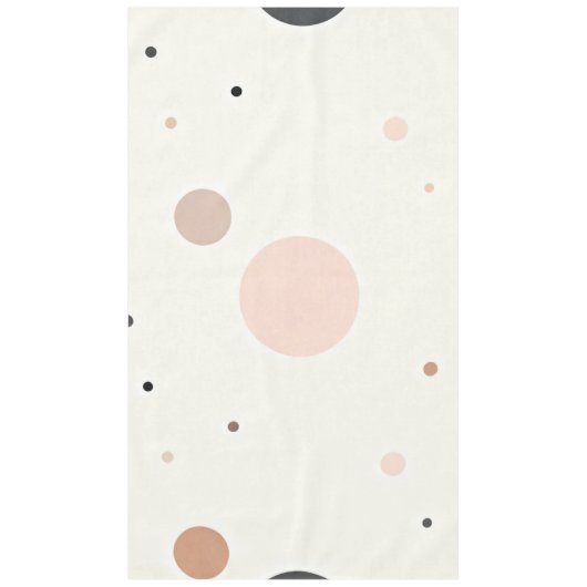 Minimal Winter Dot Pattern, Soft Cozy Neutrals Tischdecke (Vorderseite)