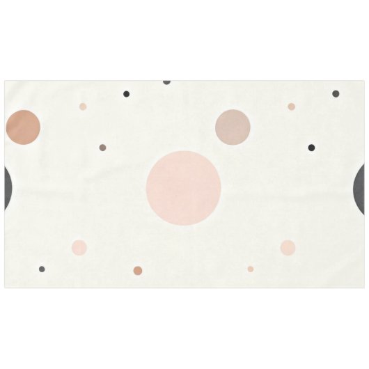 Minimal Winter Dot Pattern, Soft Cozy Neutrals Tischdecke (Vorderseite (Horizontal))