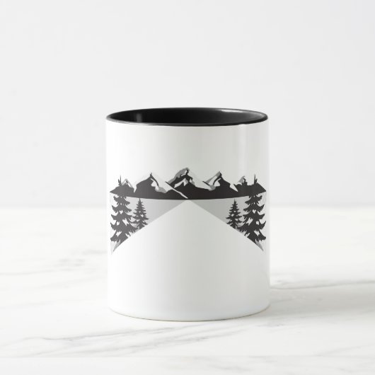 Minimal Winter Landscape Design Tasse (Zentrum)