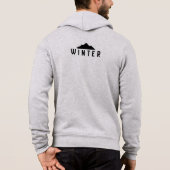 Minimal Winter Mountain Zip Hoodie (Rückseite)