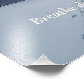 Minimal Winter Quote Poster – “Breathe Deeper” (Ecke)