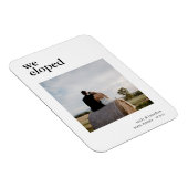 Minimal wir haben Foto Elopement Ankündigung Magnet (Rechte Seite)