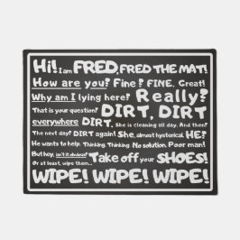 Minimal, Witty - Fred the Mat, Dein humorvoller Te Fußmatte