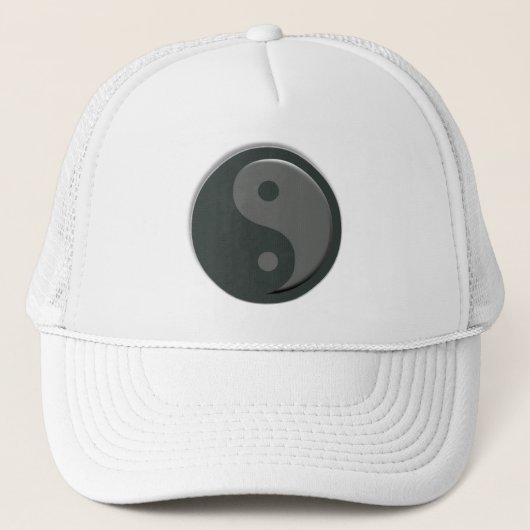 Minimal Yin Yang Taoismus Cap Truckerkappe (Vorderseite)
