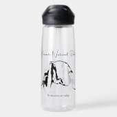 Minimal Yosemite Nationalpark 25oz Wasserflasche Trinkflasche (Rückseite)