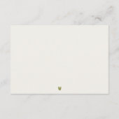 Minimal Yosemite Nationalpark Hochzeit Empfang Begleitkarte (Rückseite)