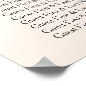 Minimal zarte Blumenzwiebelkarte Poster (Ecke)