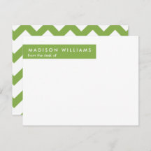 Minimal Zigzag Stilvolle Trendy Modern Note Card