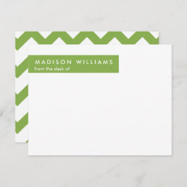 Minimal Zigzag Stilvolle Trendy Modern Note Card Mitteilungskarte