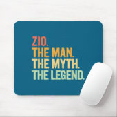 Minimal Zio Man Myth Legend Retro Mousepad (Mit Mouse)