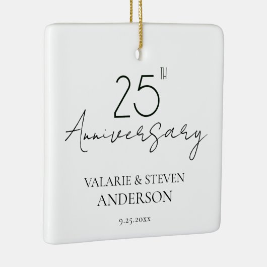 Minimal zum 25. Jahrestag Keramikornament (Rechts)