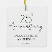 Minimal zum 25. Jahrestag Keramikornament (Vorderseite)