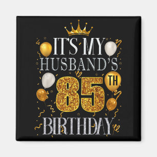 Minimal zum 85. Geburtstag des Ehemanns Herzlichen Magnet