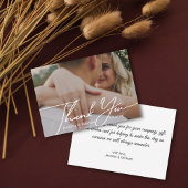 Minimaldanken Ihnen handgeschriebenes Hochzeitsfes Mitteilungskarte