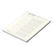 Minimale 30-Tage-Challenge-Habit-Tracker-Design Notizblock (Rotiert)