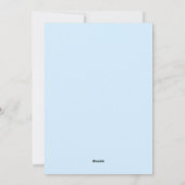 Minimale 3-Foto-Collage Frohe Weihnachten Hellblau (Rückseite)
