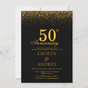 Minimale 50. Hochzeitstag-Einladung Einladung